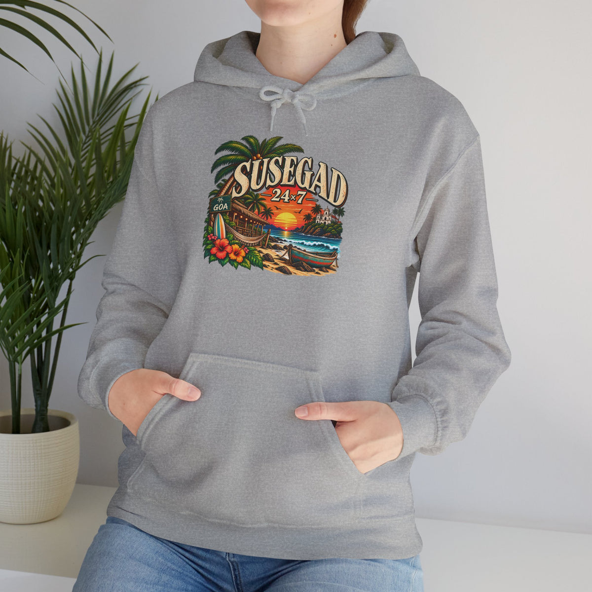 Susegad 24x7 Tropical Sunset Hoodie