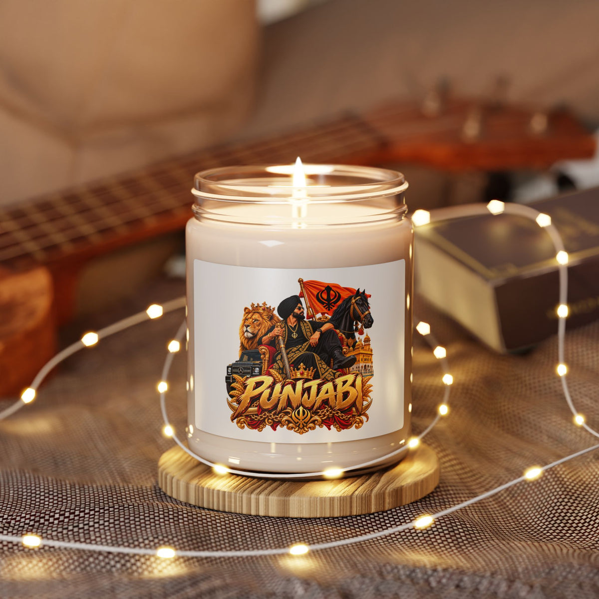 Punjabi Pride Scented Soy Candle — 9oz Aromatherapy Jar