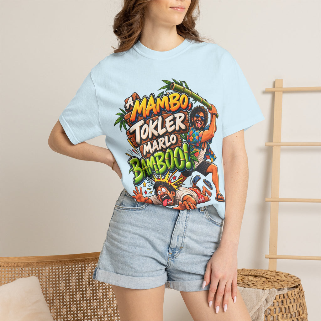A Mambo, Tokler Marlo Bamboo! Goan Heritage Garment-Dyed T-Shirt