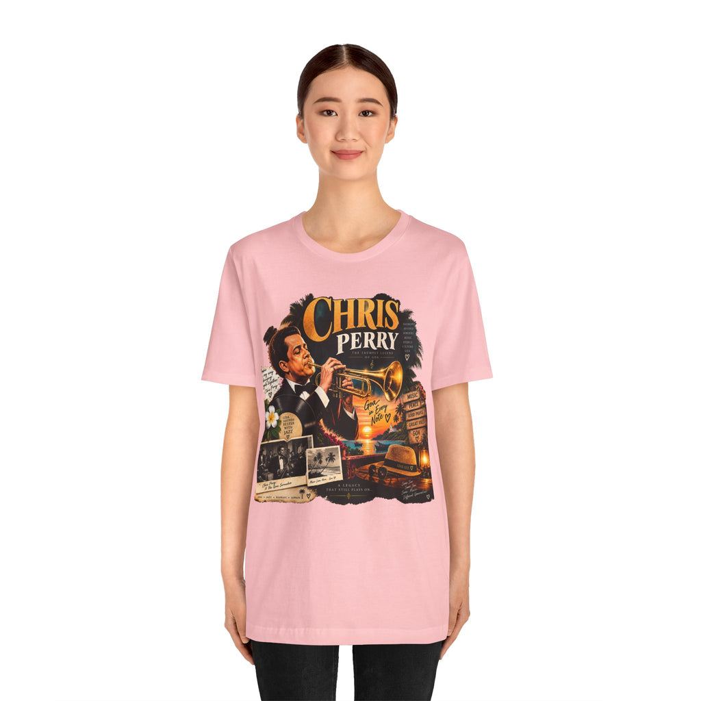 Chris Perry Trumpet Graphic T-Shirt | Retro Music