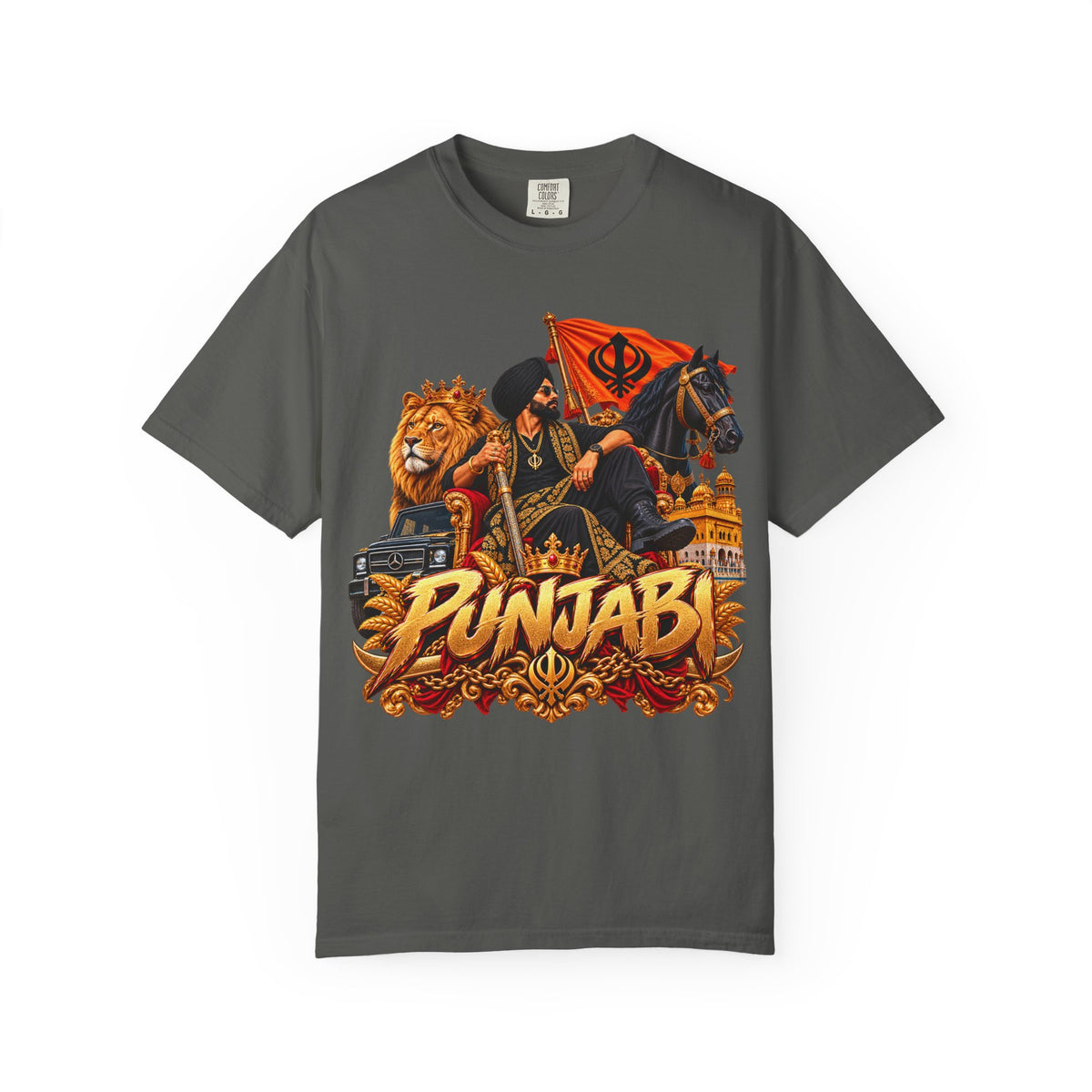 Punjabi Pride T-Shirt – Bold Nihang Warrior Design — product image 4