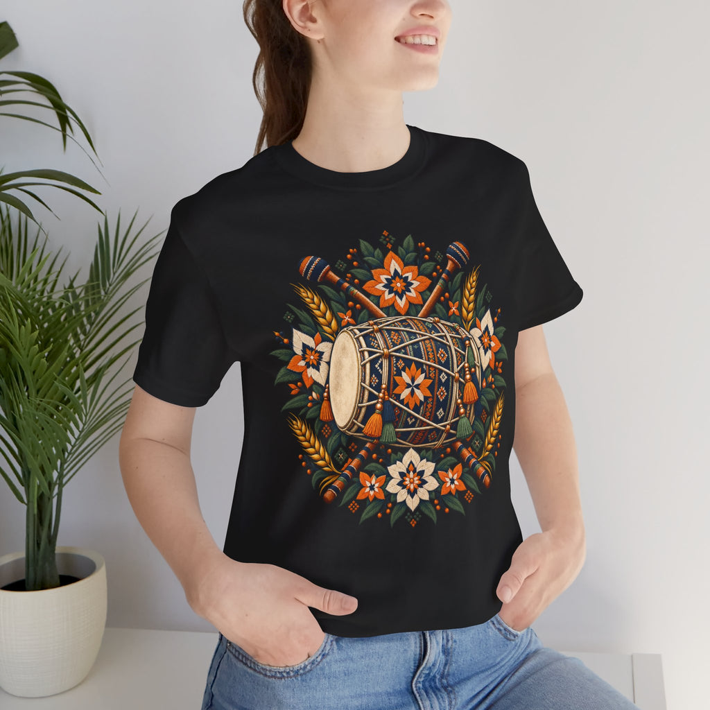 Boho Folk Drum Mandala T-Shirt