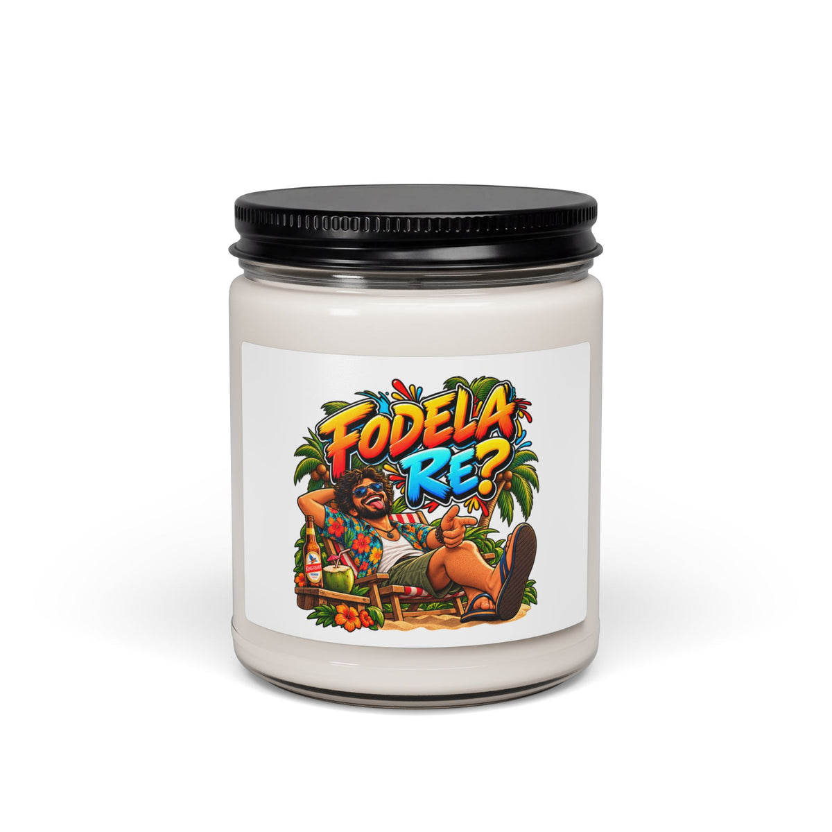 Additional view of Fodela Re? 9oz Soy Candle — Goan Phrase (3)