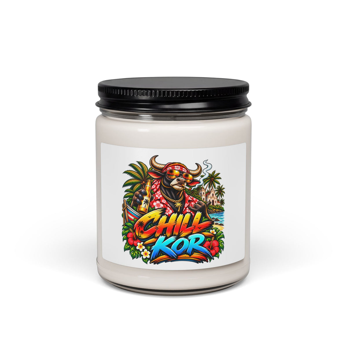 Additional view of Chill Kor Scented Soy Candle — Tropical Beach Vibes, 9oz (2)