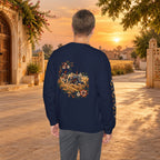 Boho Folk Drum Sweatshirt – Tribal Music Festival Crewneck
