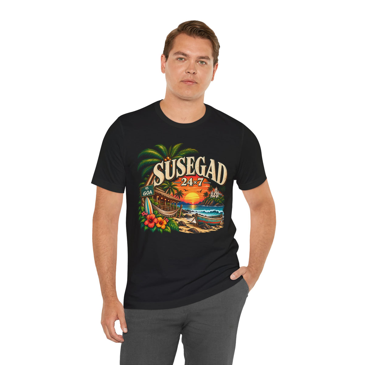 Susegad 24x7 Goa Sunset Jersey T-Shirt