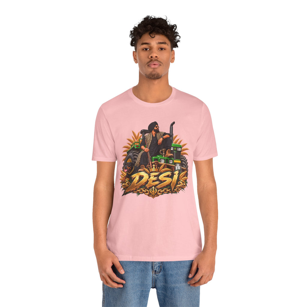 Desi Motorcycle Graphic Tee – Retro Biker India Pride T-Shirt