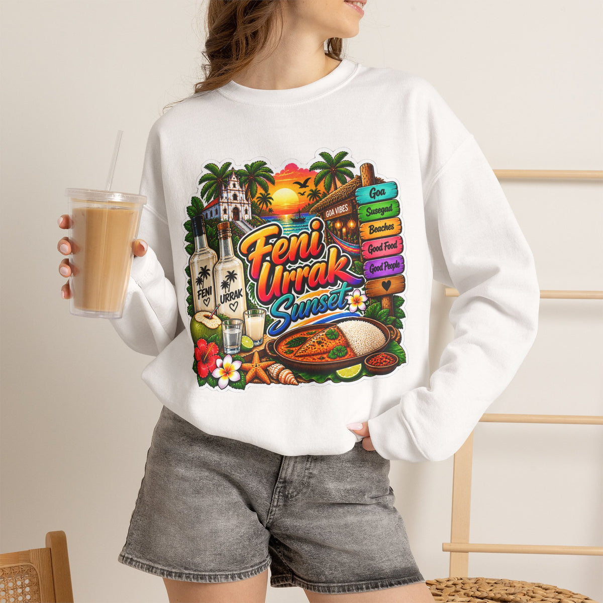 Susegad 24x7 – Goan Heritage Crewneck Sweatshirt — product image 6