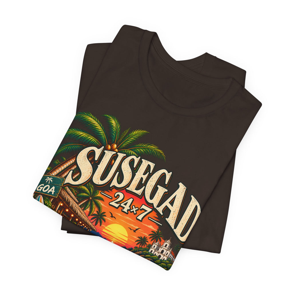 Susegad 24x7 Goa Sunset Jersey T-Shirt