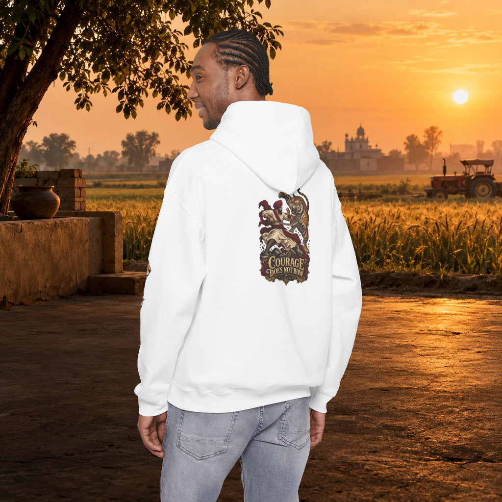 NIDAR Tiger and Bear Graphic Hoodie