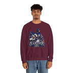 Sardar Warrior Sikh-Inspired Graphic Crewneck Sweatshirt