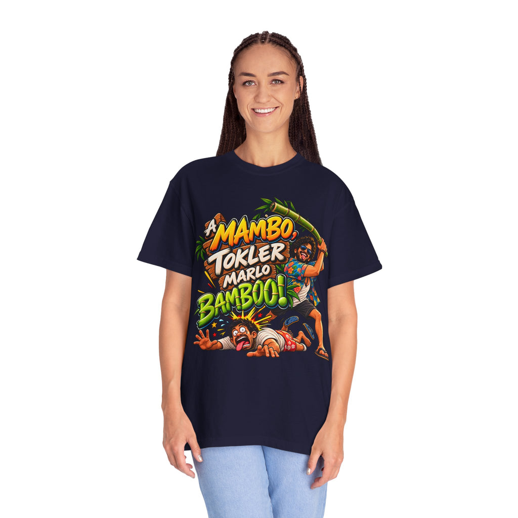 A Mambo, Tokler Marlo Bamboo! Goan Heritage Garment-Dyed T-Shirt