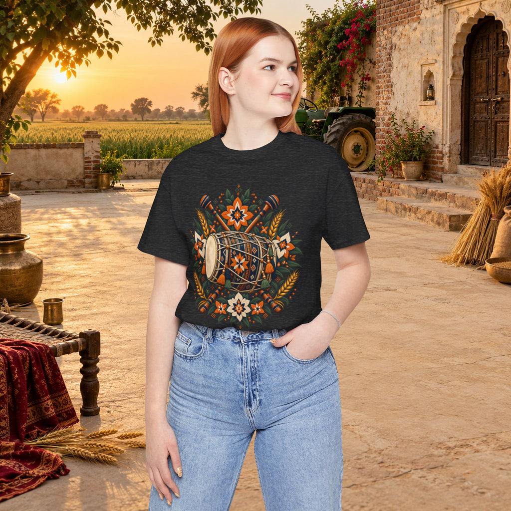 Boho Folk Drum Mandala T-Shirt