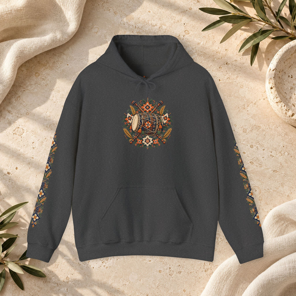 Bohemian Folk Art Drum Hoodie