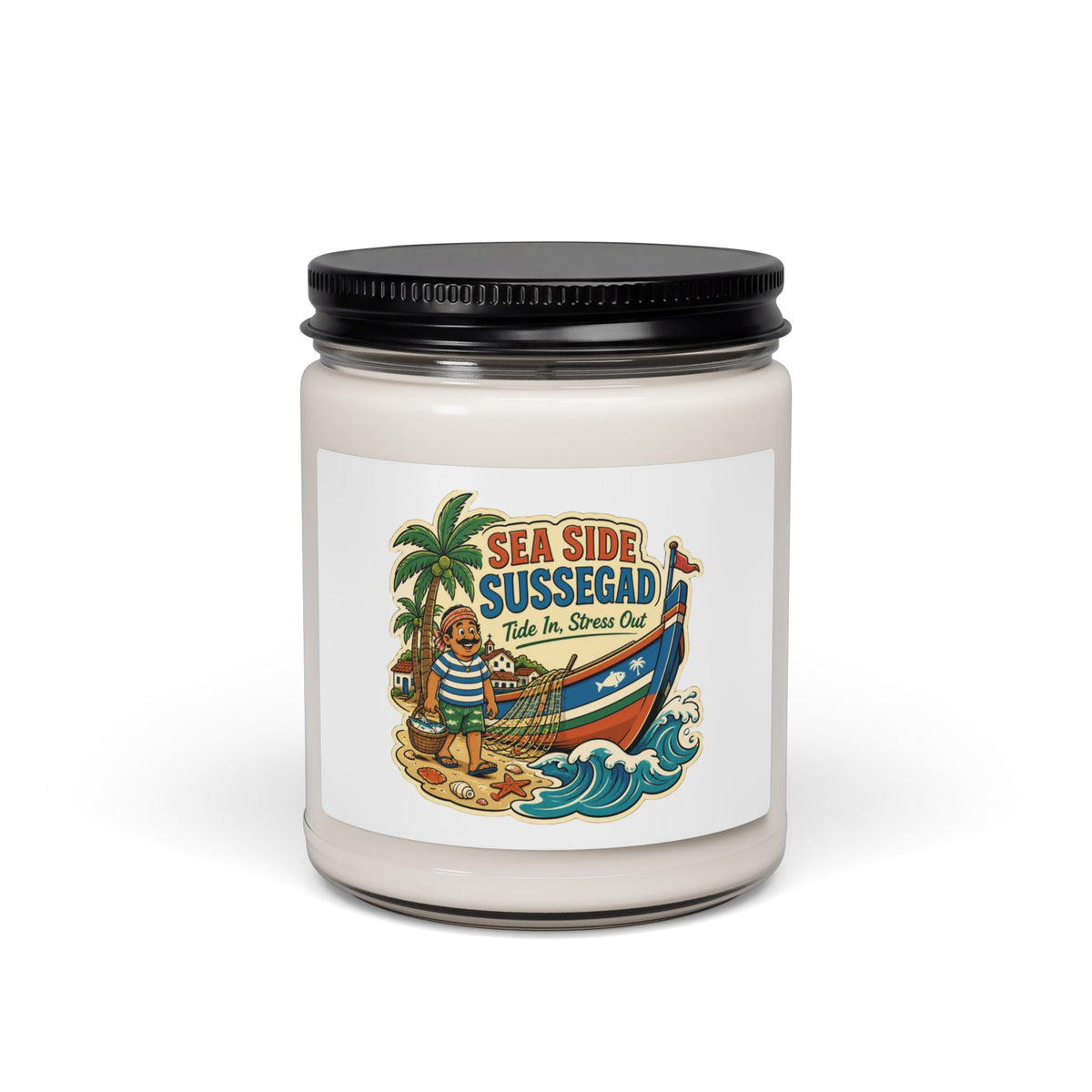 Additional view of Sea Side Sussegad 9oz Scented Soy Candle (2)