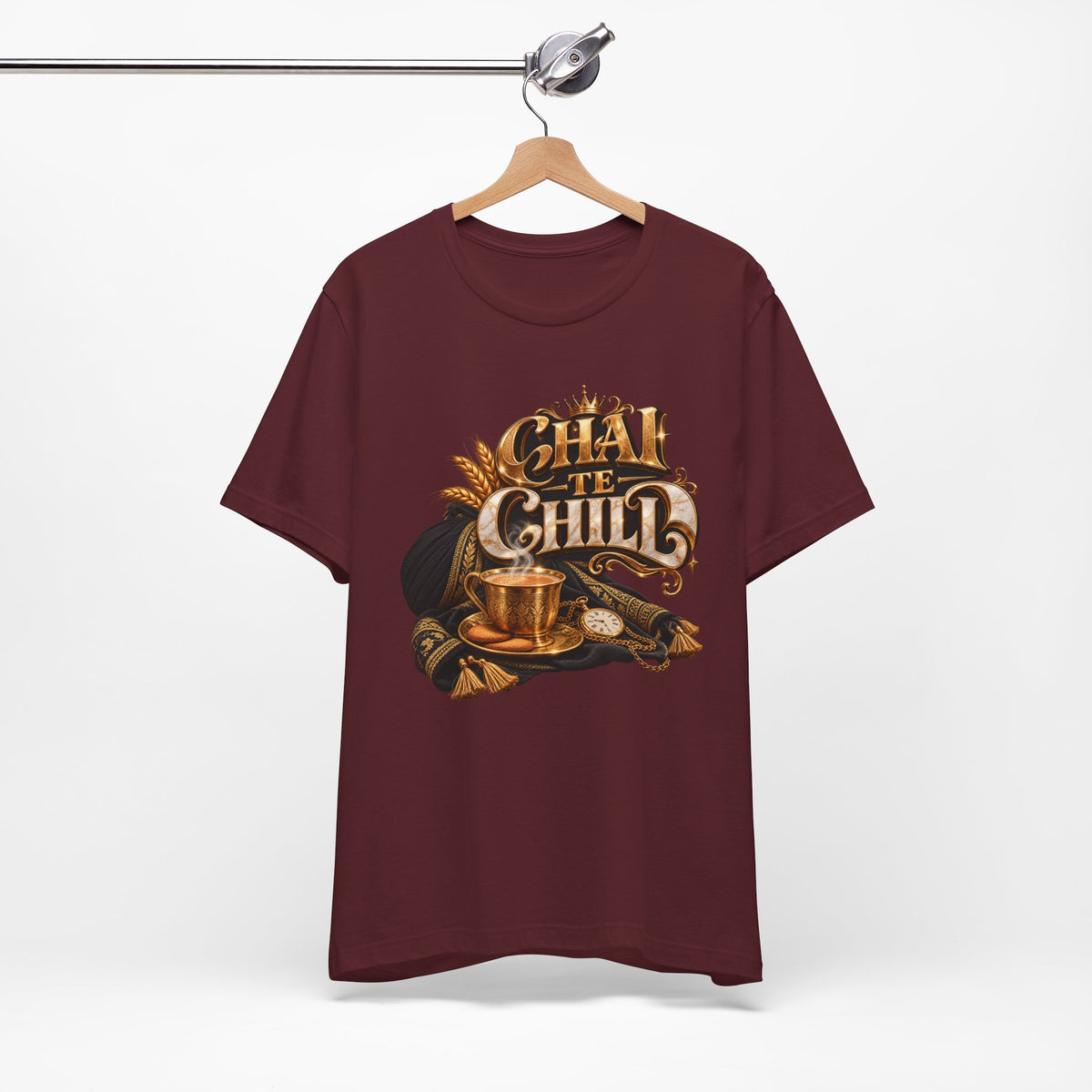 Chai Te Chilli T-Shirt — Vintage Indian Tea Design