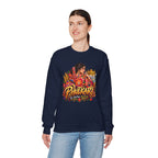 Phulkari-Inspired Floral Crewneck Sweatshirt | Punjabi Art