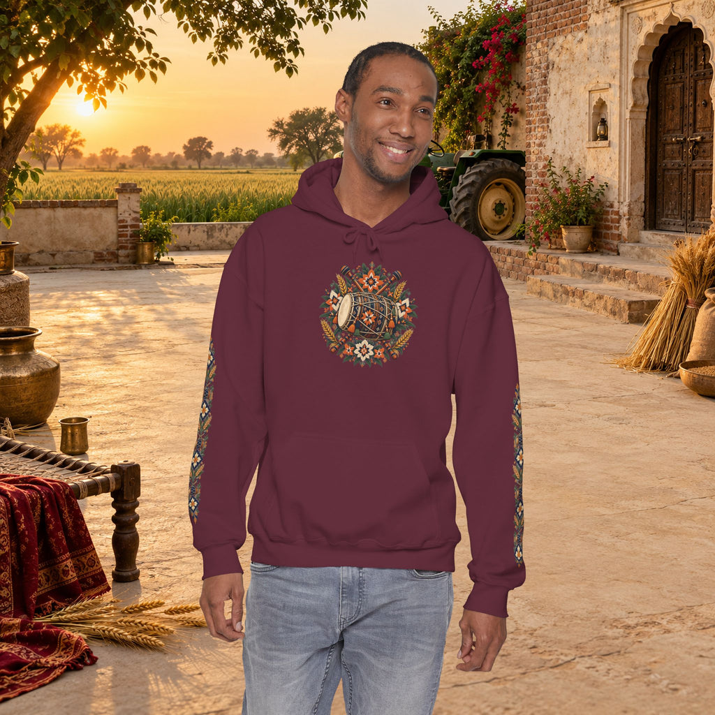 Bohemian Folk Art Drum Hoodie