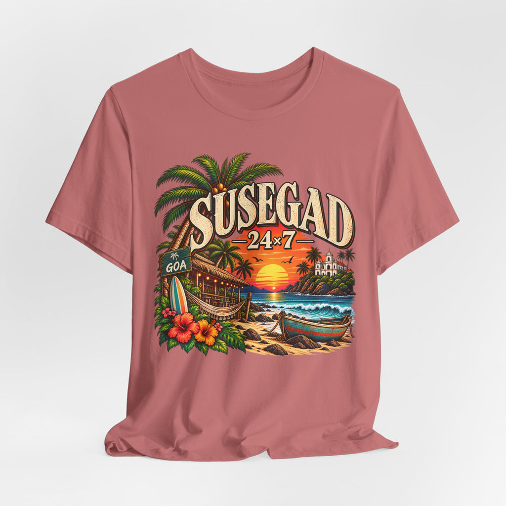 Susegad 24x7 Goa Sunset Jersey T-Shirt