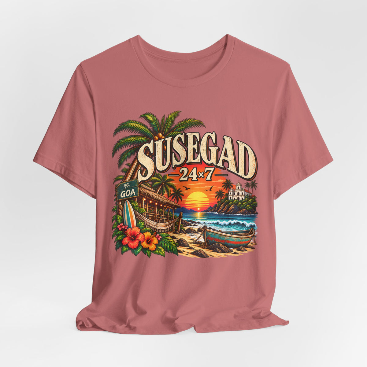 Susegad 24x7 Goa Sunset Jersey T-Shirt