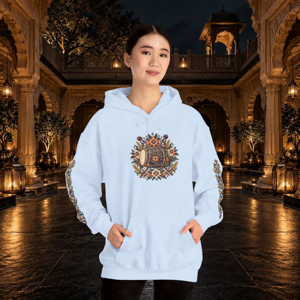 Bohemian Folk Art Drum Hoodie