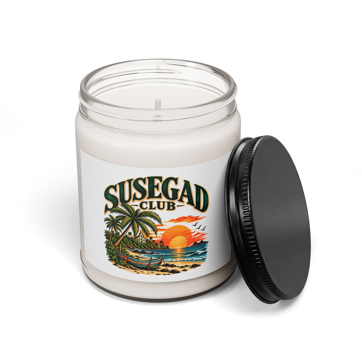 Soy Candle — 'Subgrad Club' Tropical Sunset Scented Candle, 9oz