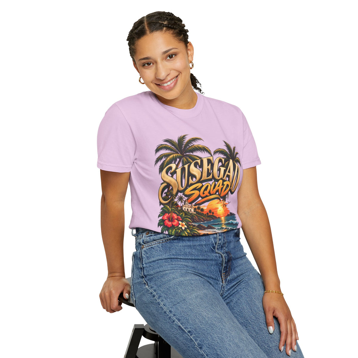 Susegad Squad Sunset Garment-Dyed T-Shirt