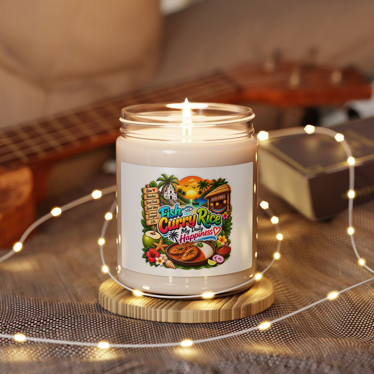 Thodde Susegad Thodde Bindas | Goan Heritage 9oz Scented Soy Candle