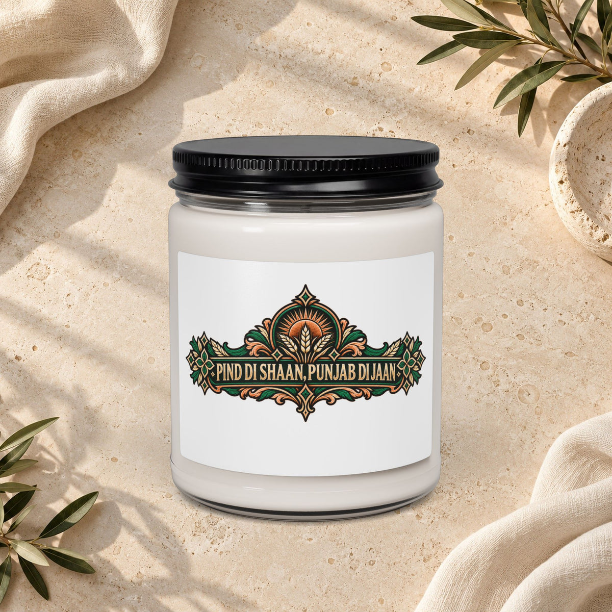 Pind Di Shaan Punjab Di Jaan Scented Soy Candle