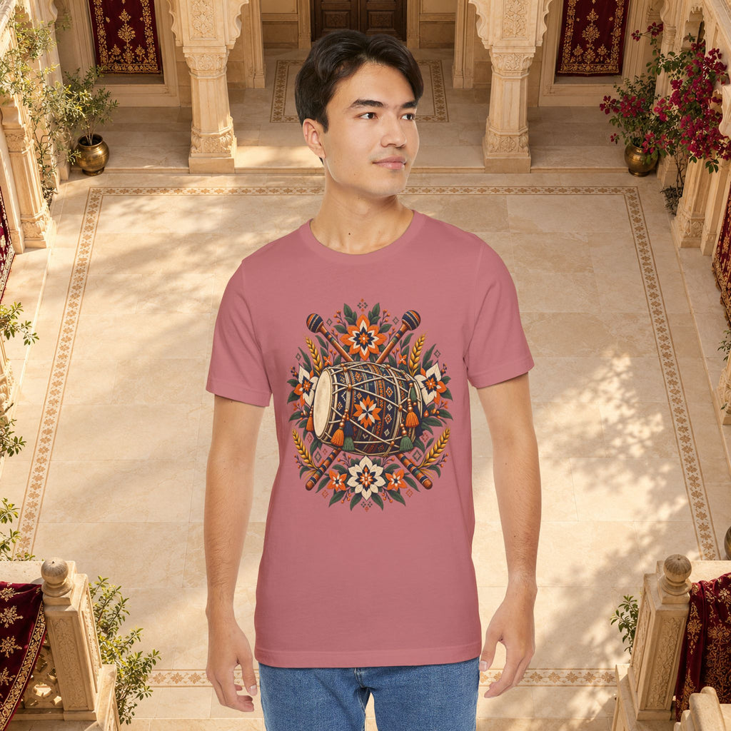 Boho Folk Drum Mandala T-Shirt