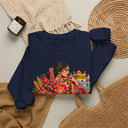 Phulkari-Inspired Floral Crewneck Sweatshirt | Punjabi Art