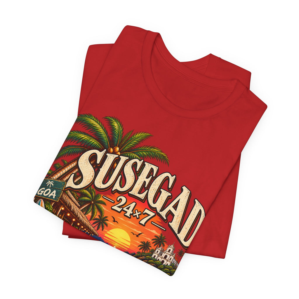 Susegad 24x7 Goa Sunset Jersey T-Shirt