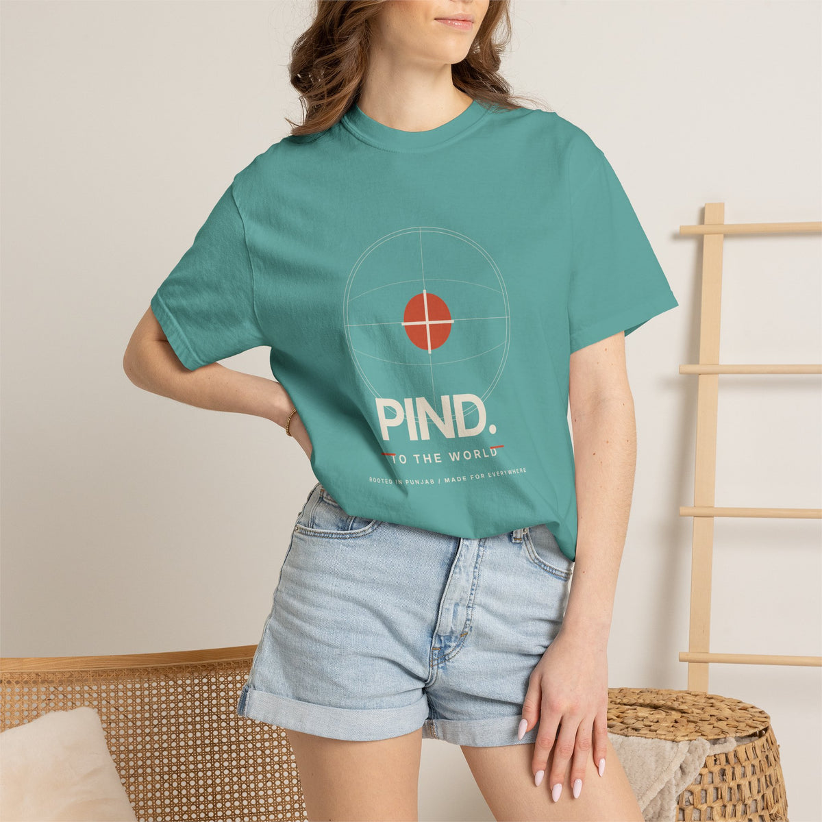 PIND. Punjabi Heritage Graphic T-Shirt | Garment-Dyed Tee