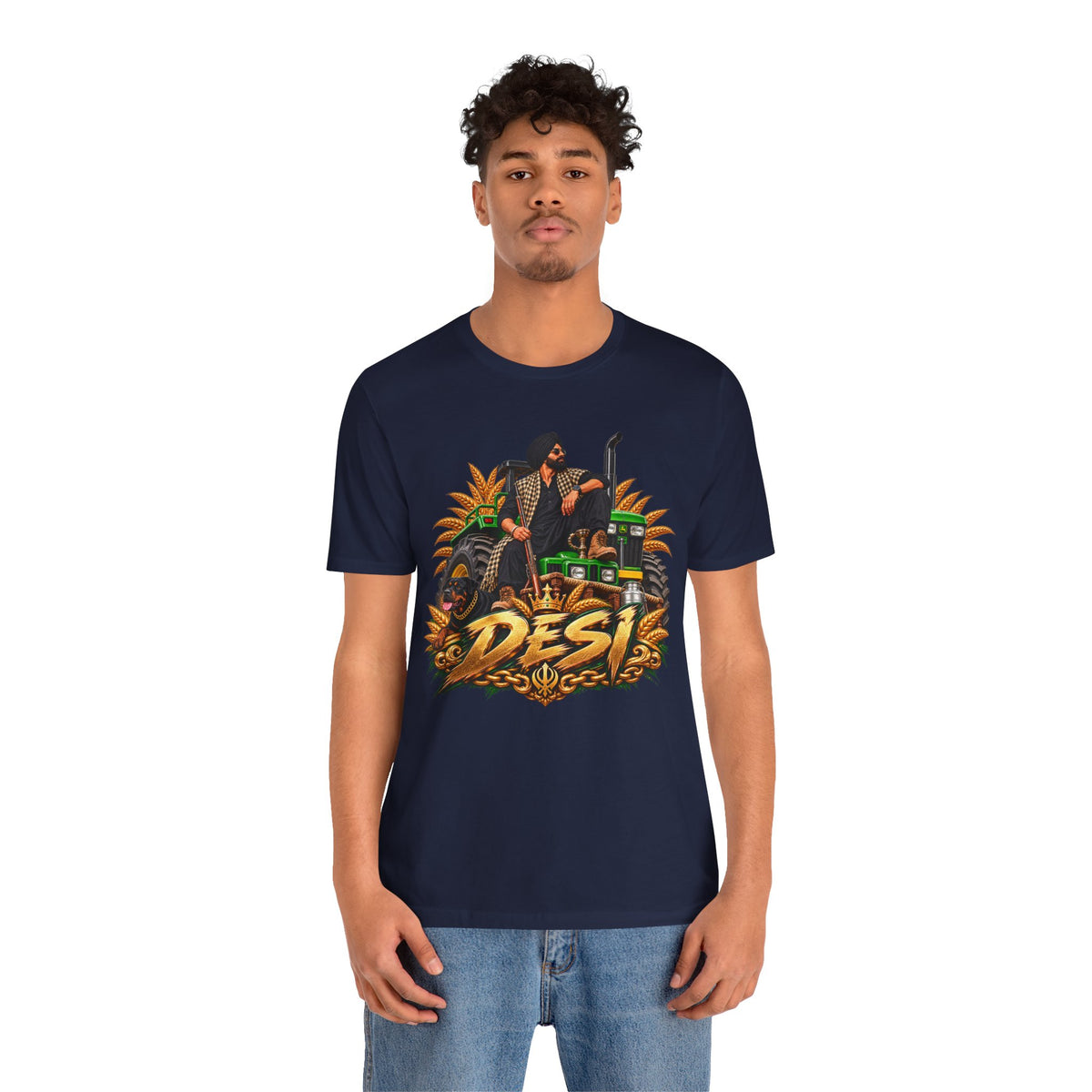 Desi Motorcycle Graphic Tee – Retro Biker India Pride T-Shirt