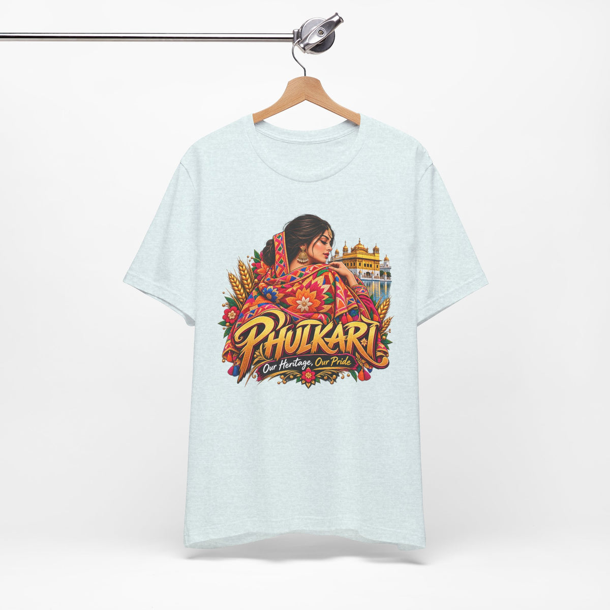 Phulkari Heritage Graphic T-Shirt | Punjabi Pride Tee