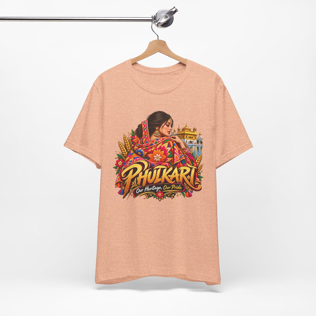 Phulkari Heritage Graphic T-Shirt | Punjabi Pride Tee