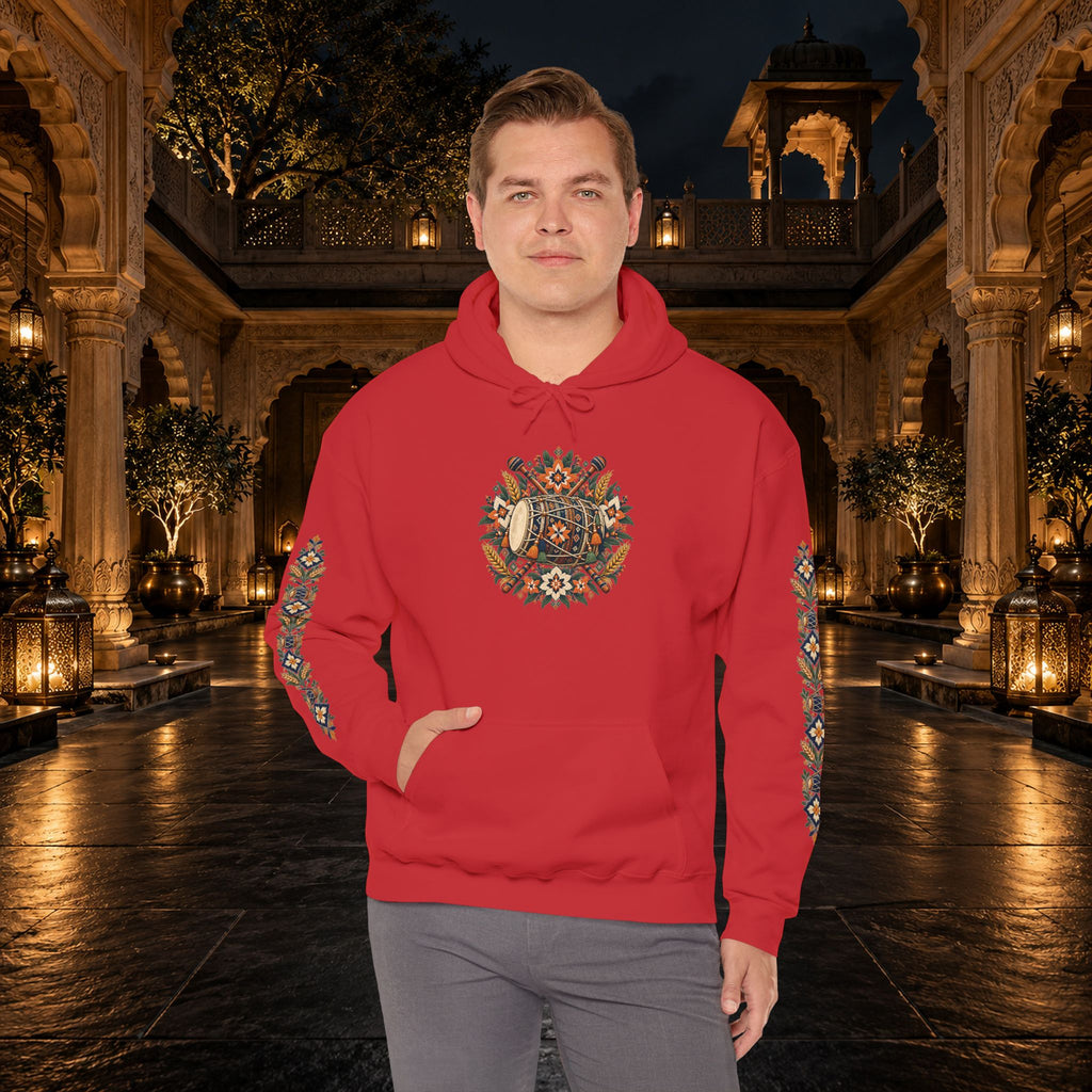 Bohemian Folk Art Drum Hoodie