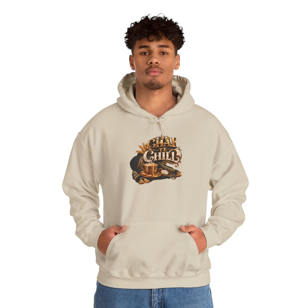 The Chill Coffee Graphic Hoodie | Autumn Leaves Pullover