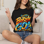 Born in Goa Graphic Tee | Garment-Dyed Cotton T-Shirt