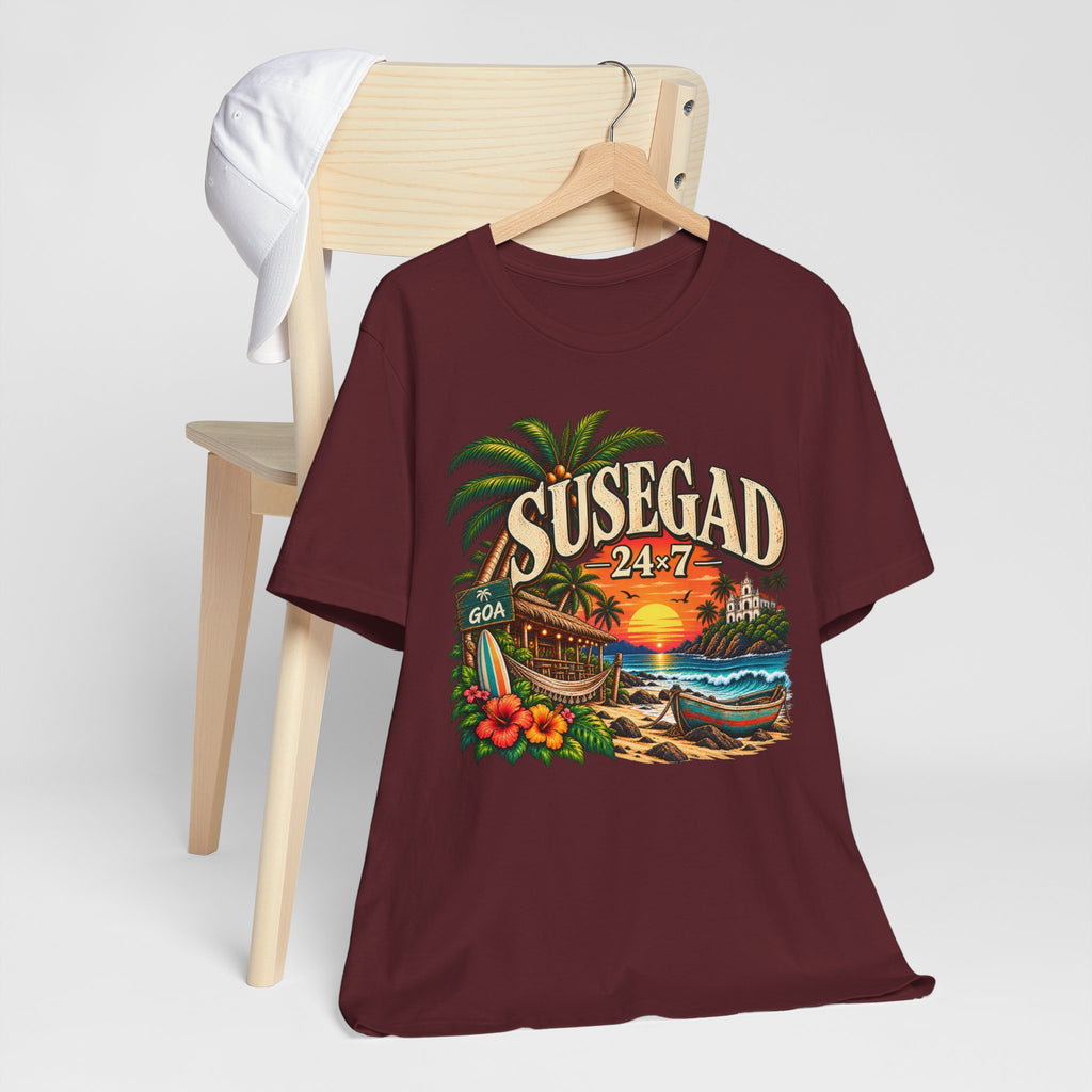 Susegad 24x7 Goa Sunset Jersey T-Shirt