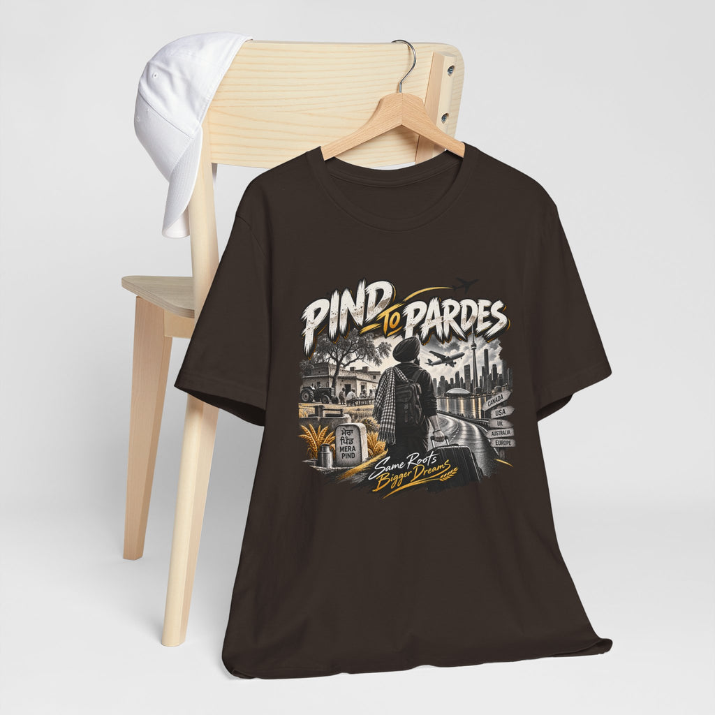 Pind to Pardes Travel T-Shirt | Vintage Journey Graphic