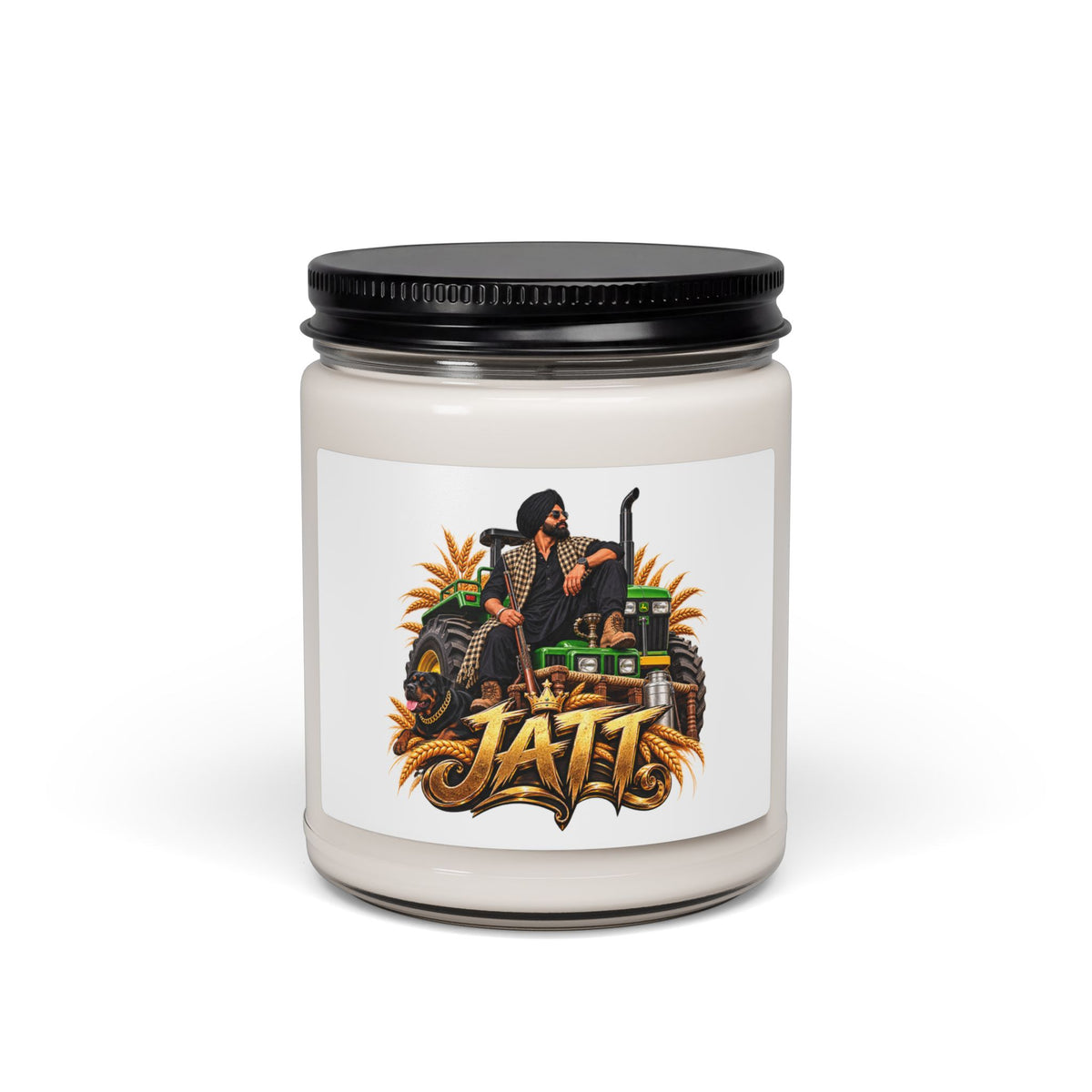Additional view of Tati Tractor Graphic 9oz Soy Candle — Farm-Inspired (2)