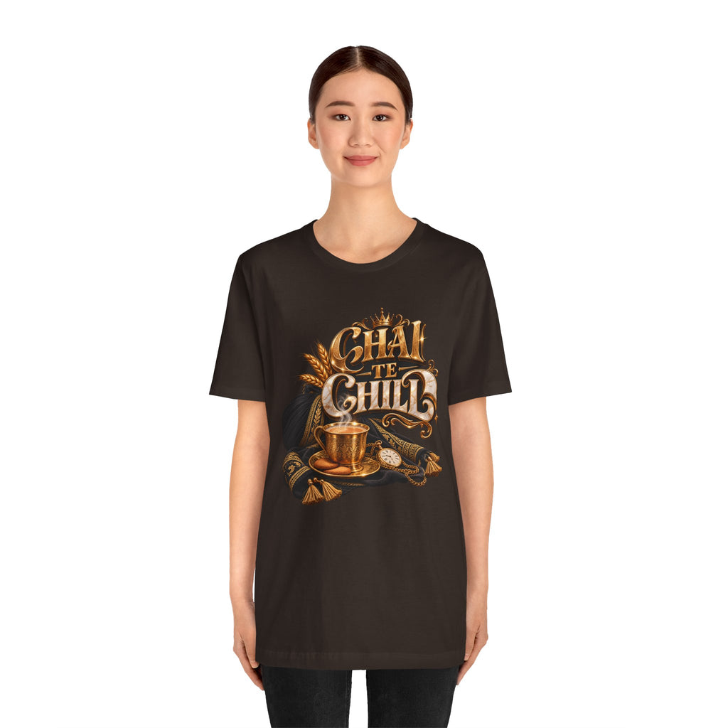 Chai Te Chilli T-Shirt — Vintage Indian Tea Design