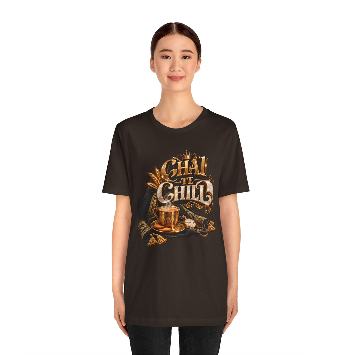Chai Te Chilli T-Shirt — Vintage Indian Tea Design