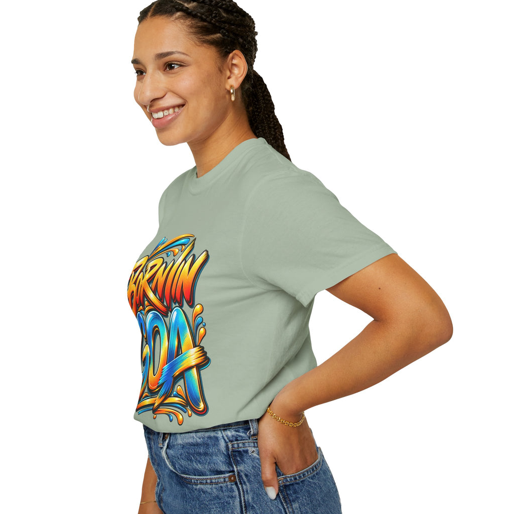 Born in Goa Graphic Tee | Garment-Dyed Cotton T-Shirt