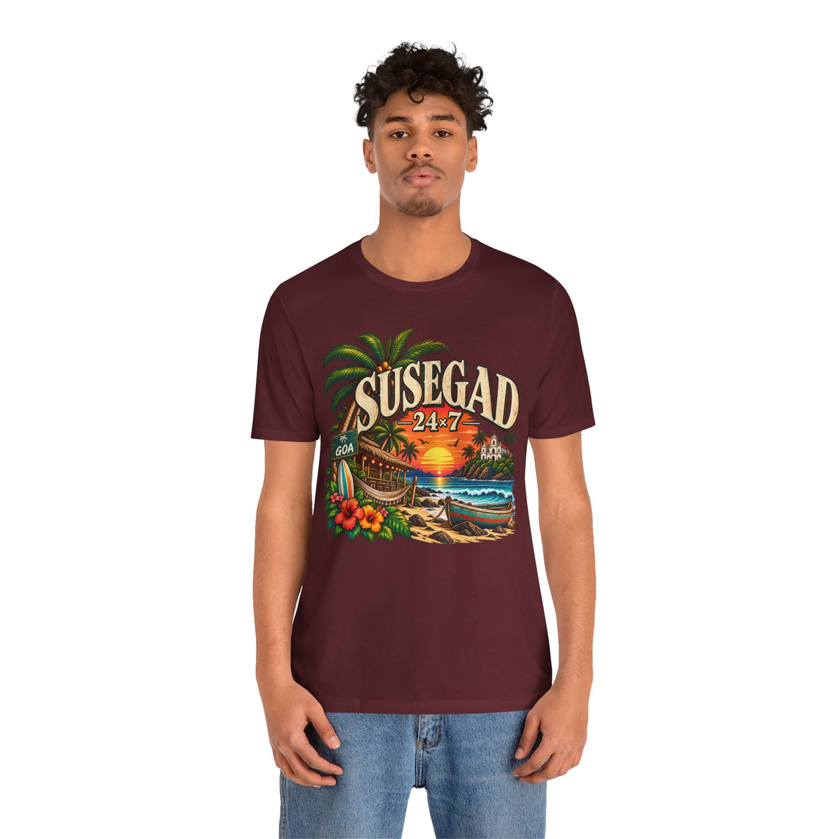 Susegad 24x7 Goa Sunset Jersey T-Shirt