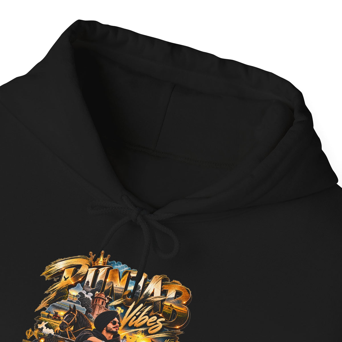 Vibes Beach Scene Hoodie | Retro Palm Sunset Graphic