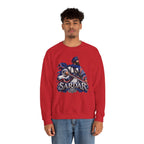 Sardar Warrior Sikh-Inspired Graphic Crewneck Sweatshirt