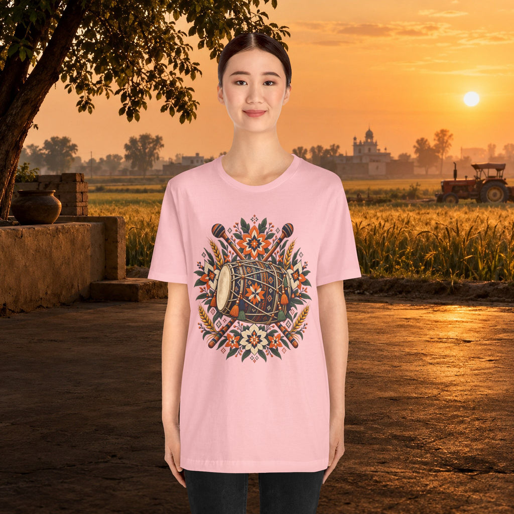 Boho Folk Drum Mandala T-Shirt