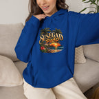 Susegad Squad Hoodie | Tropical Goan Sunset Graphic